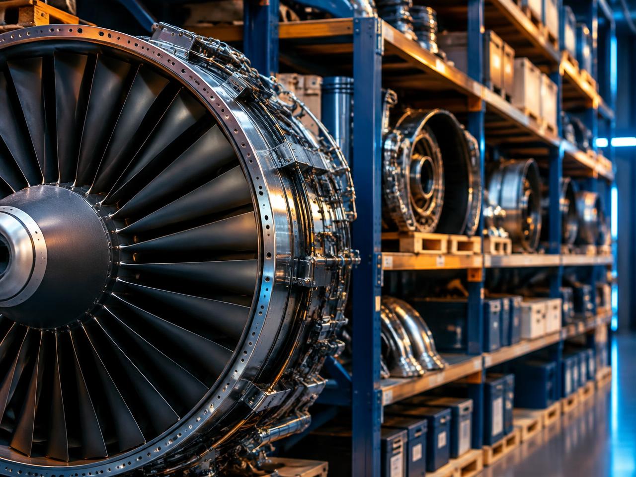 Aircraft engine and spare parts inventory